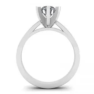 Diamond Ring in 18K White Gold for Engagement - Photo 1