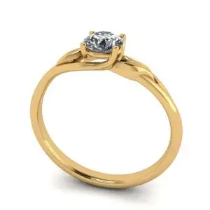 Nature Inspired Diamond Engagement Ring - Photo 1