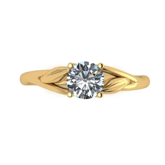 Nature Inspired Diamond Engagement Ring