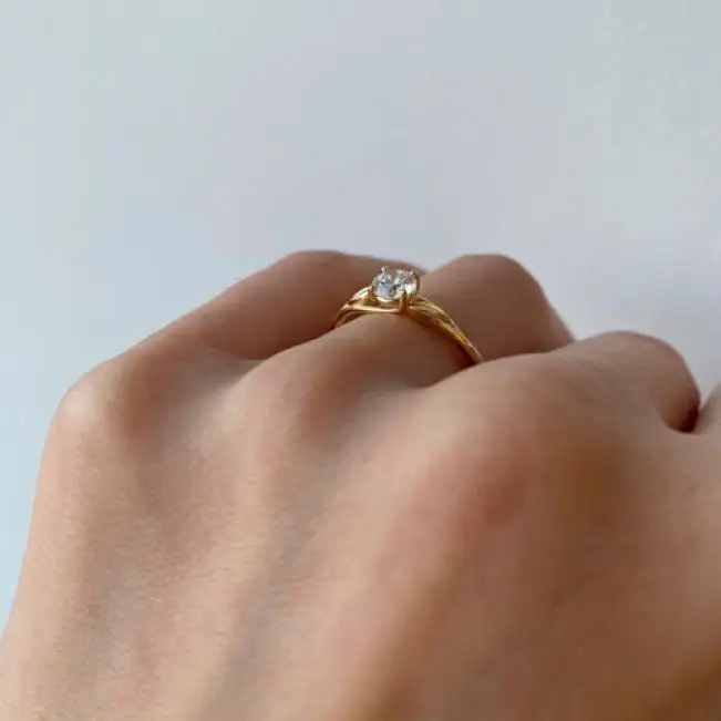 Nature Inspired Diamond Engagement Ring - Photo 2