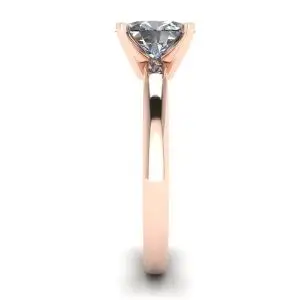 Oval Diamond Ring Rose Gold - Photo 2