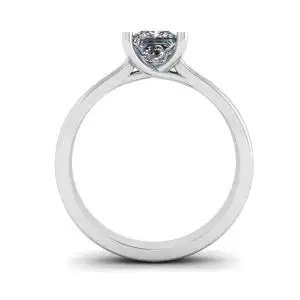 Ring with Square Diamond - Photo 1