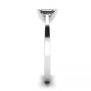 Emerald Cut Diamond Ring in Futuristic Style - Photo 2