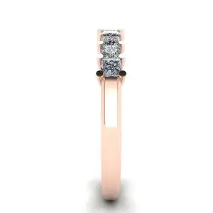 9 Square Princess Diamond Ring Rose Gold - Photo 2