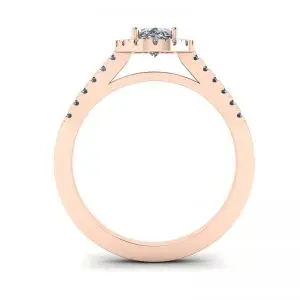 Oval Diamond Ring Rose Gold - Photo 1