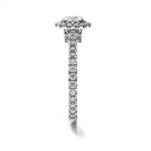 Halo Round Cut Diamond Ring - Photo 3