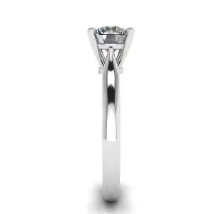 Classic Diamond Ring with One Diamond - Photo 2