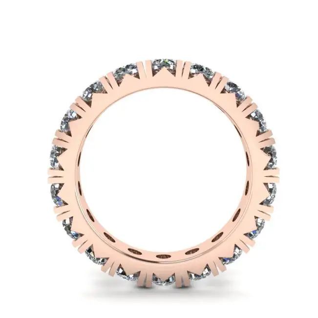 3 carat Eternity Diamond Band in 18K Rose Gold - Photo 1