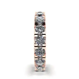 3 carat Eternity Diamond Band in 18K Rose Gold - Photo 2