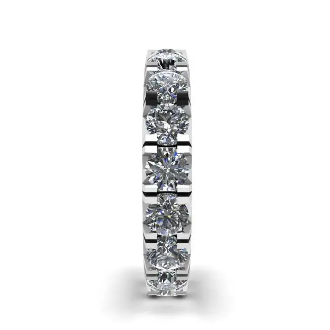 3 carat Eternity Diamond Band in 18K White Gold - Photo 2