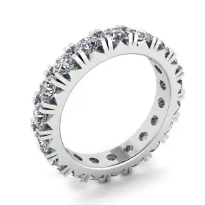 3 carat Eternity Diamond Band in 18K White Gold - Photo 3