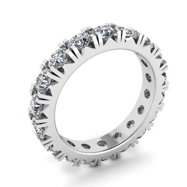 3 carat Eternity Diamond Band in 18K White Gold - Photo 3