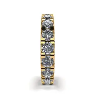3 carat Eternity Diamond Band in 18K Yellow Gold - Photo 2