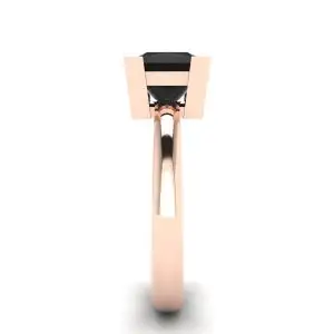Black Diamond Ring Rose Gold - Photo 2