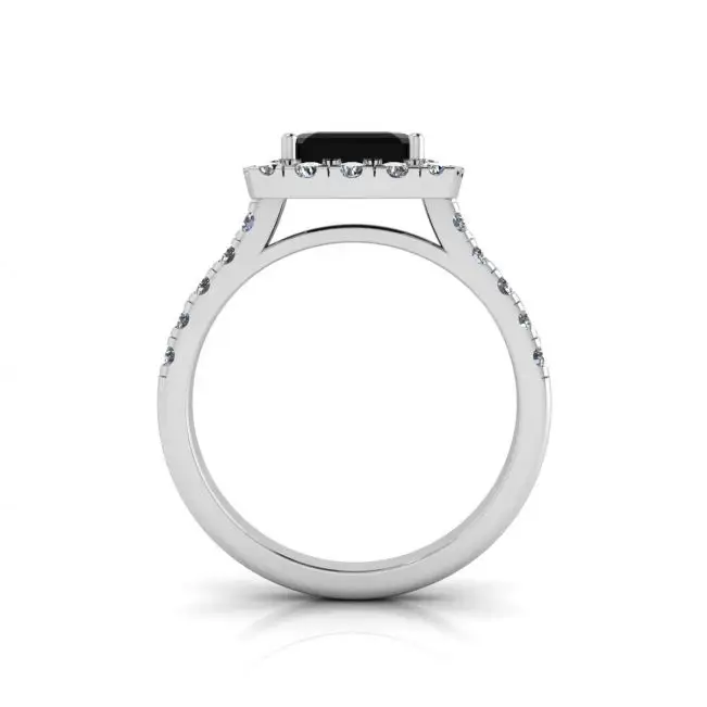 Princess Black Diamond Ring - Photo 1
