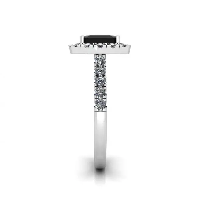 Princess Black Diamond Ring - Photo 2