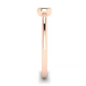 Round Diamond Small Ring La Promesse Rose Gold - Photo 2