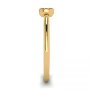 Round Diamond Small Ring La Promesse Yellow Gold - Photo 2