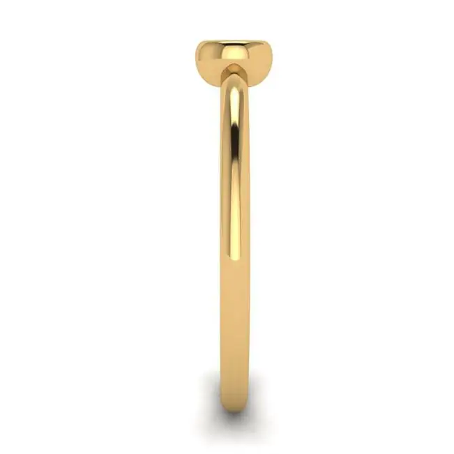 Round Diamond Small Ring La Promesse Yellow Gold - Photo 2