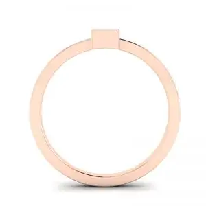 Princess Diamond Small Ring La Promesse Rose Gold - Photo 1