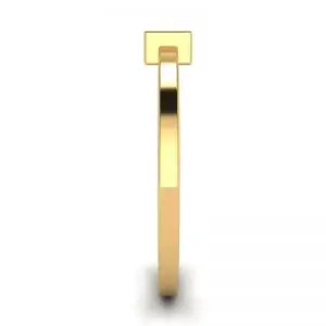 Princess Diamond Small Ring La Promesse Yellow Gold - Photo 2