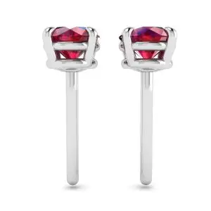 Sapphire Stud Earrings with Detachable Diamond Halo Jacket - Photo 1