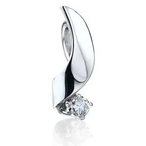 Pendant with 3 mm Diamond - Ruban Collection - Photo 2