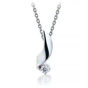 Pendant with 3 mm Diamond - Ruban Collection