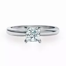 Classic Princess Cut Diamond Engagement Ring