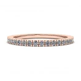 Classic Petite Diamond Eternity Ring in 18K Rose Gold