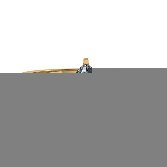 Pear Diamond Solitaire Ring in 6 prongs Yellow Gold, Enlarge image 1