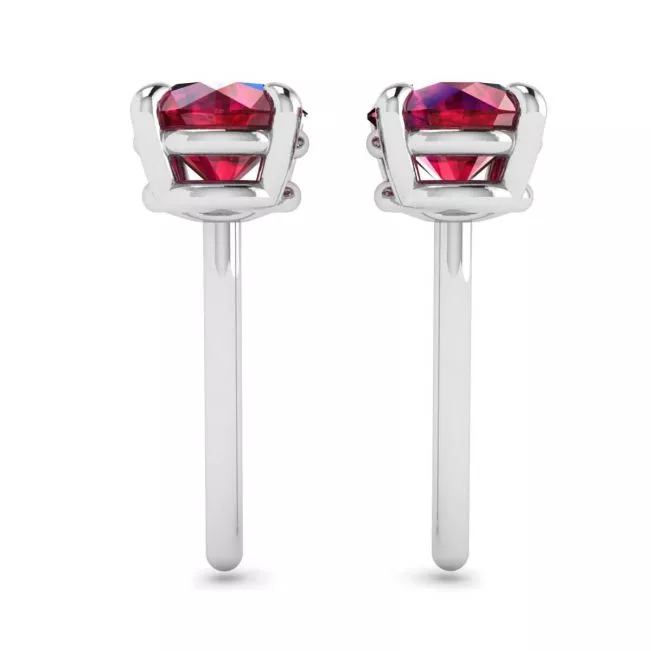 Sapphire Stud Earrings with Detachable Diamond Halo Jacket - Photo 1