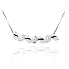 Smile Necklace with Sea Pearls - Ruban Collection